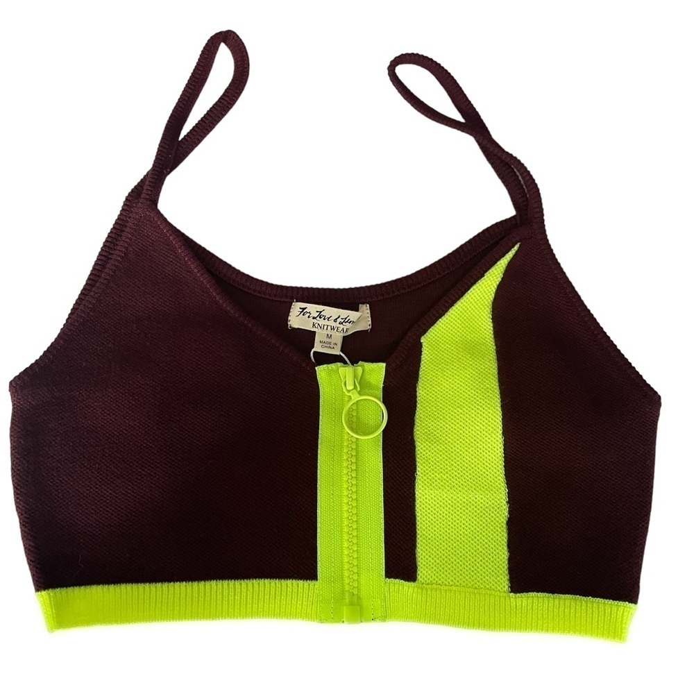 For Love And Lemons Knit Crop Tank‎ Top NEW